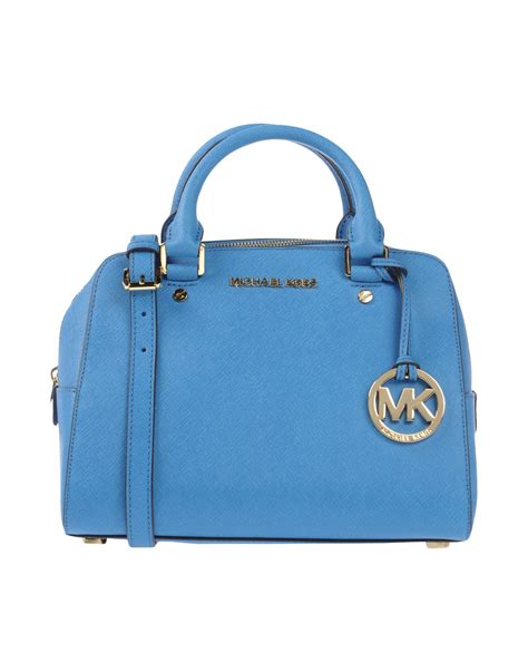 michael kors gold-tone blue baguette|michael kors bag.